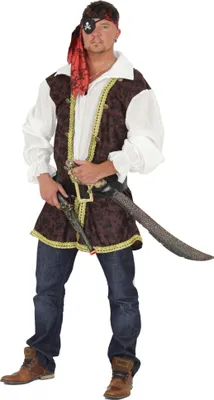 Produktbild von Pirat Freibeuter Piratenkostüm für Herren Gr. M - xXXL, Größe:L