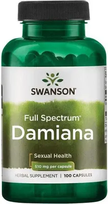 Produktbild von Damiana 510 mg 100 Kapseln Swanson Health Products