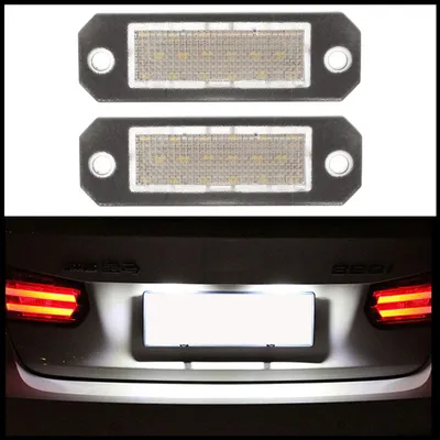 Produktbild von 2x 18 LED Kennzeichenbeleuchtung für VW T5 T6 Touran 1T Passat 3BG B5 3C B6