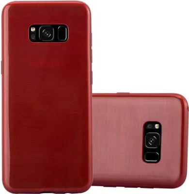 Produktbild von Cadorabo Hülle für Samsung Galaxy S8 Schutz Hülle in Rot Schutzhülle TPU Silikon Etui Case Cover