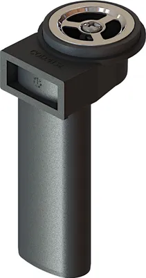 Produktbild von Schock Überlaufteil 628181 inkl. Blende für Spülen mit Loch von oben / Ersatzteil für Schock Spülen
