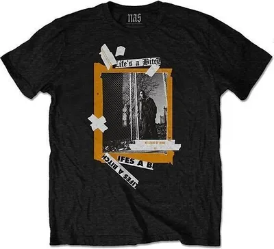 Obrázek produktu pro Nas Life's a Bitch Black XL Tričko