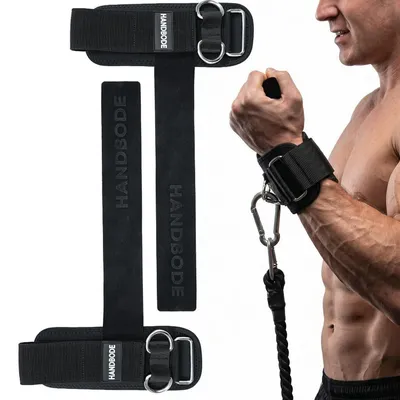 Produktbild von Zughilfen Krafttraining Gepolstert Nylon/Rindsleder für Kreuzheben