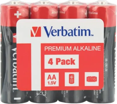 Obrázek produktu pro VERBATIM 49501 Baterie alkalick, Mignon, AA, LR06, 1,5V