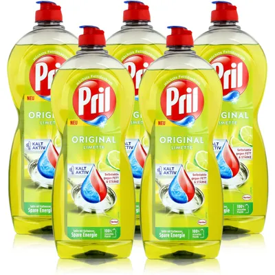 Produktbild von Pril Spülmittel Original Limette 675ml - Hohe Fettlösekraft (5er Pack)