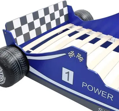 Produktbild von Famanu Kinderbett im Racewagen Design - Blau