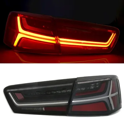 Für Audi A6 4G C7 Limo 11-14 LED Lightbar Rückleuchten Schwarz dynamisch Blinker in der Farbe Schwarz von AD TUNING GmbH & Co. KG