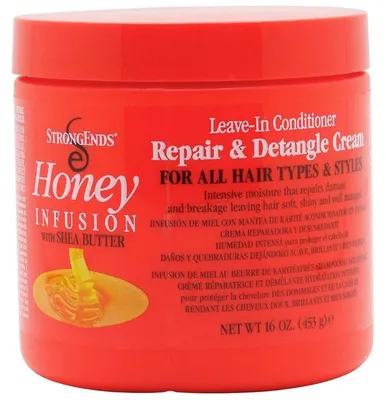 Obrázok produktu pre StrongEnds Honey Infusion with Shea Butter Leave-In Conditioner Repair & Detangle Cream 453g