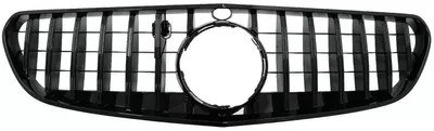 Produktbild von Kühlergrill für Mercedes S C217 A217 2014-2017 GT-R Look Schwarz 360 Kamera.