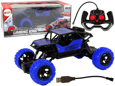 Zdjęcie produktu dla Zdalnie sterowany samochód terenowy R/c 1:18 Niebieski