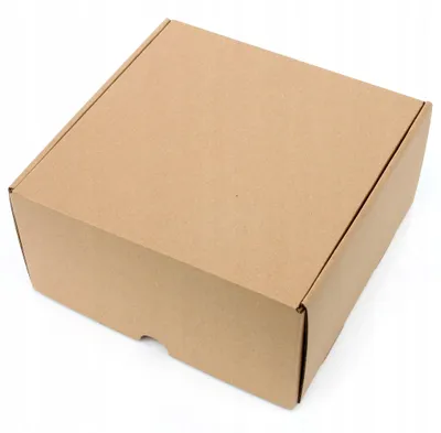 Produktbild von 25 x 25 x 10 cm Formschachtel in der Farbe Eco-Braun – Set mit 100 Stück