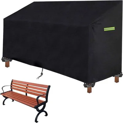 Produktbild von Wetterfeste Gartenbankschutz Schwarz 1 Stück