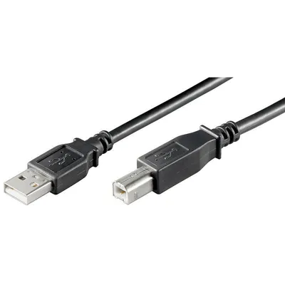 Zdjęcie produktu dla goobay Kabel USB 2.0 Hi-Speed z wtyczki A na wtyczkę B czarny 0,25 m