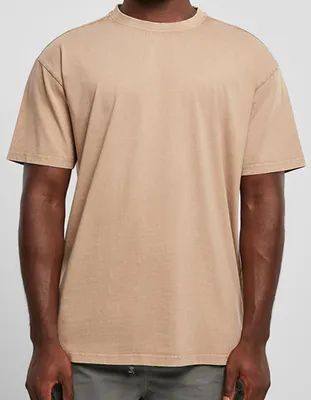 Produktbild von Build Your Brand BY189 | Herren T-Shirt Acid Washed Heavy Oversize Tee - Farbe: Union Beige - Größe: M