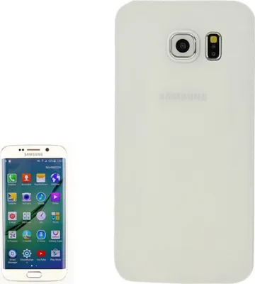 Produktbild von Schutzhülle Case Ultra Dünn 0,3mm für Handy Samsung Galaxy S6 Edge Weiß