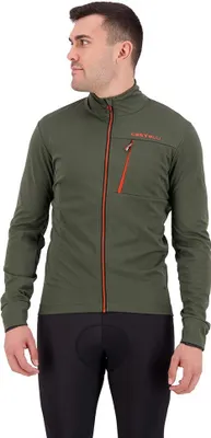 Produktbild von Castelli Go Jacke Military Green/Fiery Red L