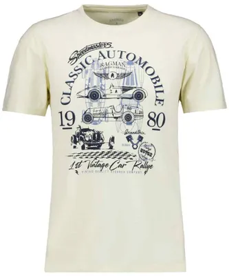 Ragman T-Shirt mit Frontprint 3006182 in beige