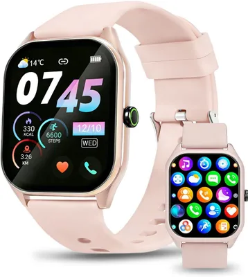 Produktbild von Smartwatch mit Telefonfunktion, 1,91" HD Touchscreen mit Bluetooth Anrufe, IP68 Wasserdicht, Sportuhr mit Puls Schlafmonitor, Uhren für Android iOS