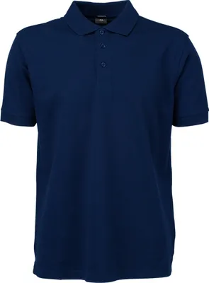 Imagen del producto de Camiseta polo de hombre Tee Jays, confeccionada con tejido elástico de alta calidad, manga corta, modelo BC3305 (talla L), color azul marino