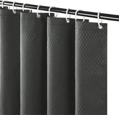 Image de Rideaux de douche imperméables et résistants à la moisissure, gris foncé, 180 x 240 cm