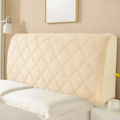Produktbild von Famanu Kopfteilbezug Champagner - 180 cm Breite, elastisch