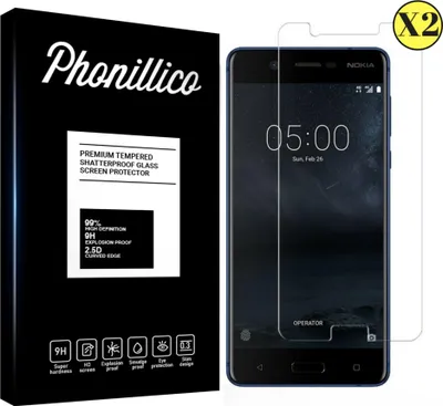 Obrázok produktu pre Tvrdené sklo pre NOKIA 5 [2 ks] Ochranné sklo Fólia proti poškriabaniu odolná Phonillico®