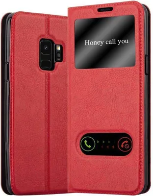 Obrázok produktu pre Cadorabo ochranné puzdro pre Samsung Galaxy S9 v červenom puzdre na mobilný telefón puzdro typu kniha kryt puzdro