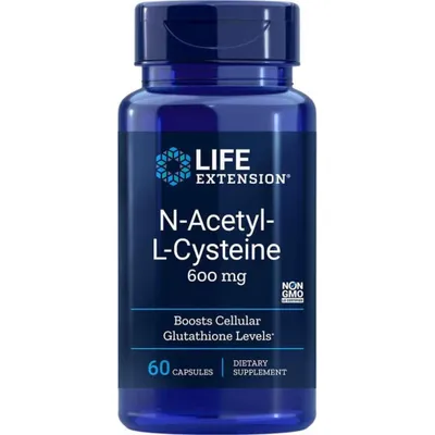 Productafbeelding van Life Extension Dietary supplements N-acetylo-l-cysteina, 01534