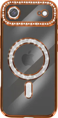 Obrázok produktu pre Avizar, puzdro kompatibilné s MagSafe pre iPhone Air s kamienkovým okrajom, oranžové