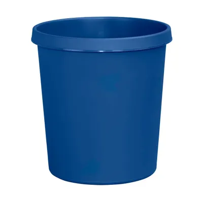 Produktbild von helit Papierkorb H6105834 18l rund Kunststoff blau