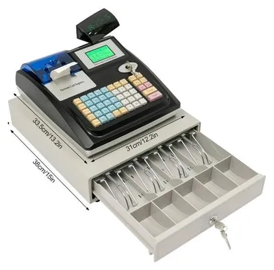 Obrázek produktu pro Elektronická pokladna, dvouobrazovkový displej, podpora více platebních metod, černá barva