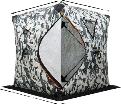 Immagine prodotto di Tenda da pesca sul ghiaccio, struttura antivento, facile da montare, mimetica