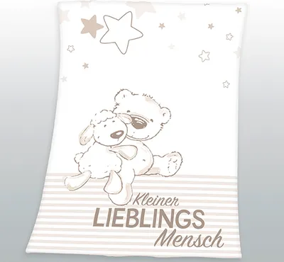 Produktbild von Fynn Lieblingsmensch Microfaserflausch-Decke, 75x100cm