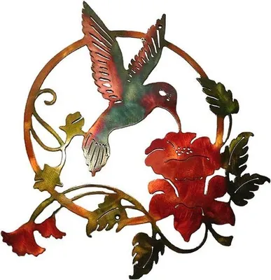 Produktbild von Braune 3D Metal Wanddekoration 31x32cm für Innen und Aussen