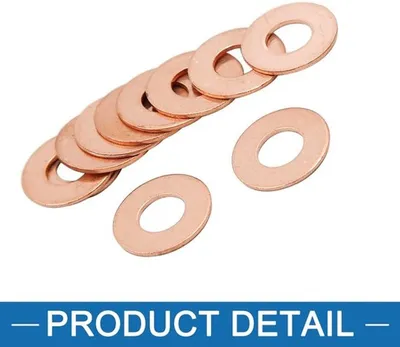 Schraubensicherung M8 x 18 mm - Kupfer - Dichtung - Langlebig - Für Fahrzeug/Boot - 10 Stück - Dichtungsring