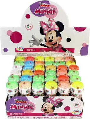 Produktbild von Minnie Maus Display mit 36 Seifenblasen - 60 ml