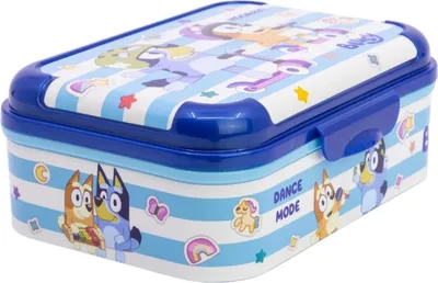 Immagine prodotto di Scatola per il pranzo per bambini Bluey Scatola per il pranzo con coperchio infrangibile e colorata