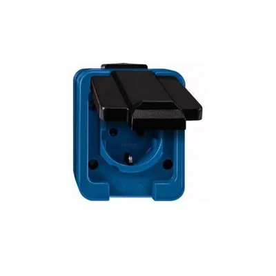 Immagine prodotto di Merten 279075 Steckdose Schwarz - Blau (279075)