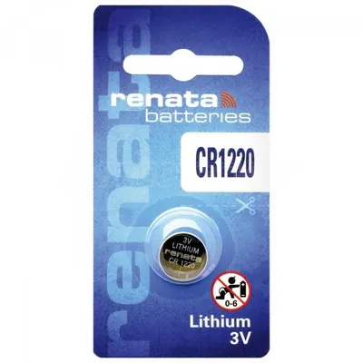 Produktbild von 1 x Renata CR1220 Lithium 3V Batterie