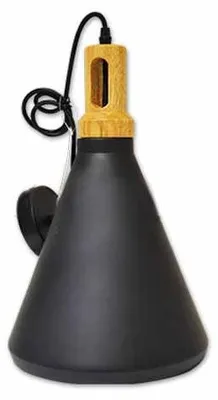 Produktbild von Modern hängendes Licht 1MT E27 Elegant Stylish Ф250mm - Mod. VT-7525 SKU 3762 - Schwarz Holz
