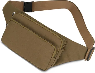 Immagine prodotto di Borsa a tracolla in tessuto Oxford, color kaki scuro, versatile per viaggi e attività all'aperto