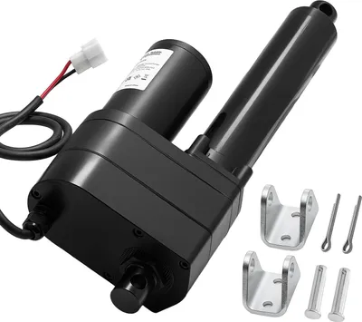 Image de Actionneur linéaire - Actionneur linéaire 12 V - Course 150 mm - Force de poussée 9000 N - Indice de protection IP65 - Vitesse 5 mm/s - Avec supports de montage - Pour machines industrielles et systèmes de levage