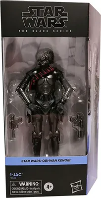 A Star Wars Black Series action figure of Obi-Wan Kenobi, packaged in its original box.