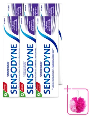 Zdjęcie produktu dla 6 sztuk pasty do zębów Sensodyne Gum Protection – ochrona dziąseł – 75 ml – zestaw ekonomiczny