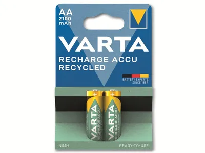Image de Varta Akku RECHARGE Recycled AA  HR6  2100mAh           2St.