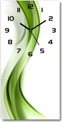 Immagine prodotto di Orologio da parete in vetro – 30x60 cm - Quadro in vetro - Orologio in vetro - Vetro temperato - Onda astratta