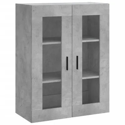 Image de Armoire murale gris béton 69,5x34x90 cm