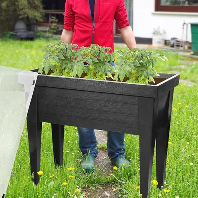 Produktbild von MAXI-Hochbeet mit Haube, Hochbeet aus Polypropylen (PP), 100 x 50 x 107 cm