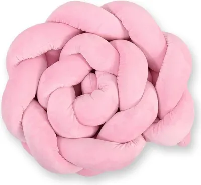 Imagen del producto de Barandilla de cama de 180 cm – barandilla trenzada – fabricada con material Minky suave para una protección óptima