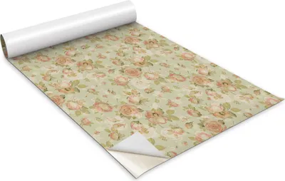 Produktbild von Selbstklebende Möbelfolie - Dekorationsfolie - Tischmöbel - Zuschneidbar - Rosenblüten - 100 x 50 cm